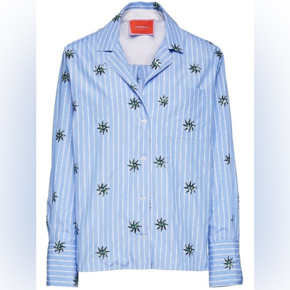 La Double J Third Eye Embroidered Popeline Shirt - Picture 3 of 8